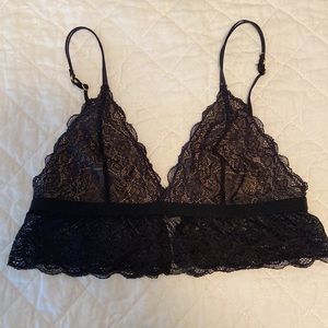 Madewell Black Lace Bralette